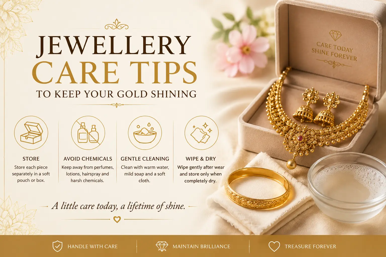 Jewellery Care Tips to Keep Your Gold Shining